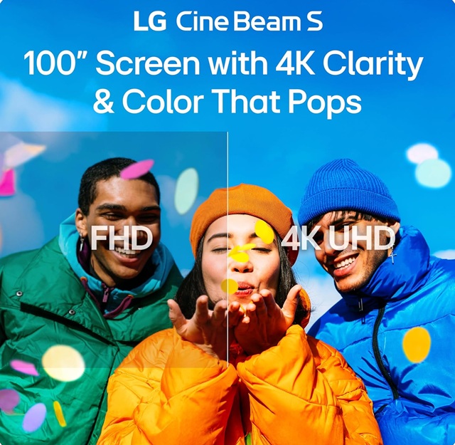 máy chiếu mini siêu gần laser LG CineBeam S PU615U